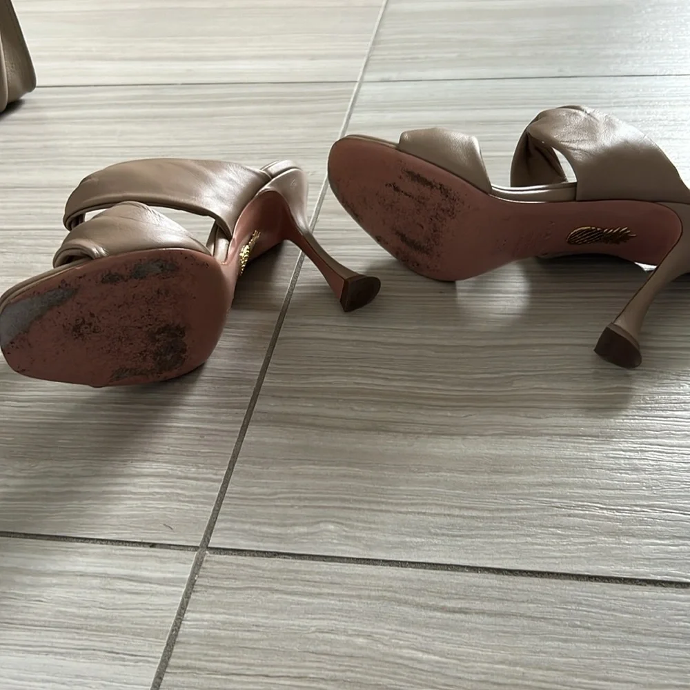 Aquazzura leather twist sandals - Picture 3 of 4